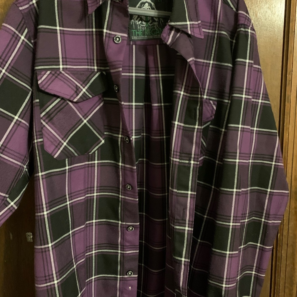 Dixxon Flannel Co. Purple and Black Plaid Men's Shirt The Regan